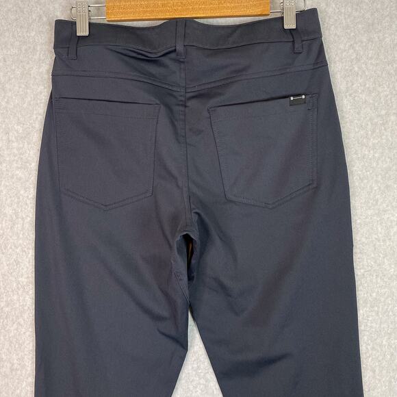 Barbell Apparel Pants Mens 28 (30x31) Navy Blue Slim Tech Denim Pant - Picture 6 of 12